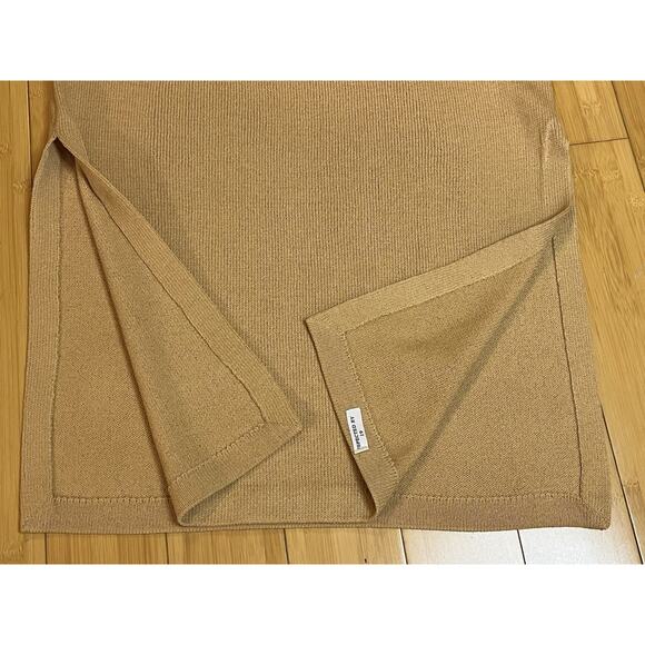 Vtg NWT St John Sport Essentials by Marie Gray Side Slits Tan Skirt Sz Med - Picture 5 of 8